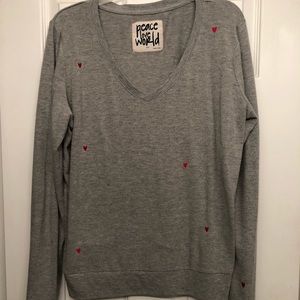 Peace love world long sleeve shirt